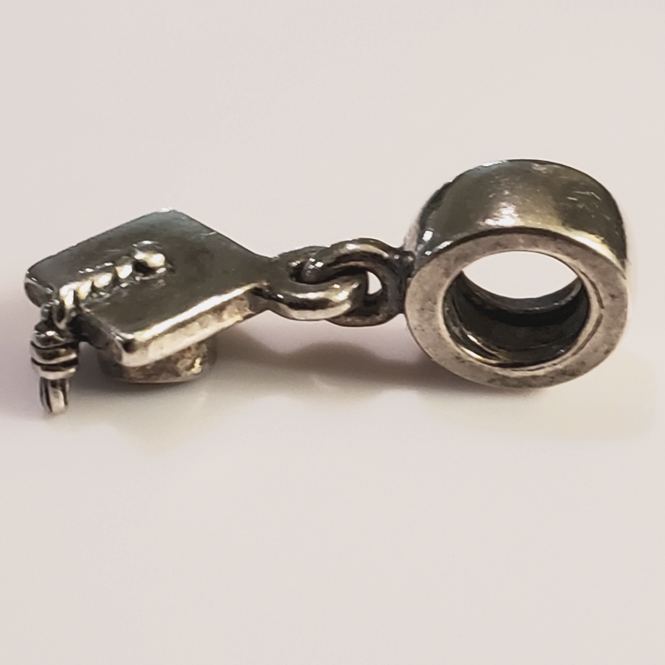 Authentic Pandora Retired Graduation Cap Charm Good Condition